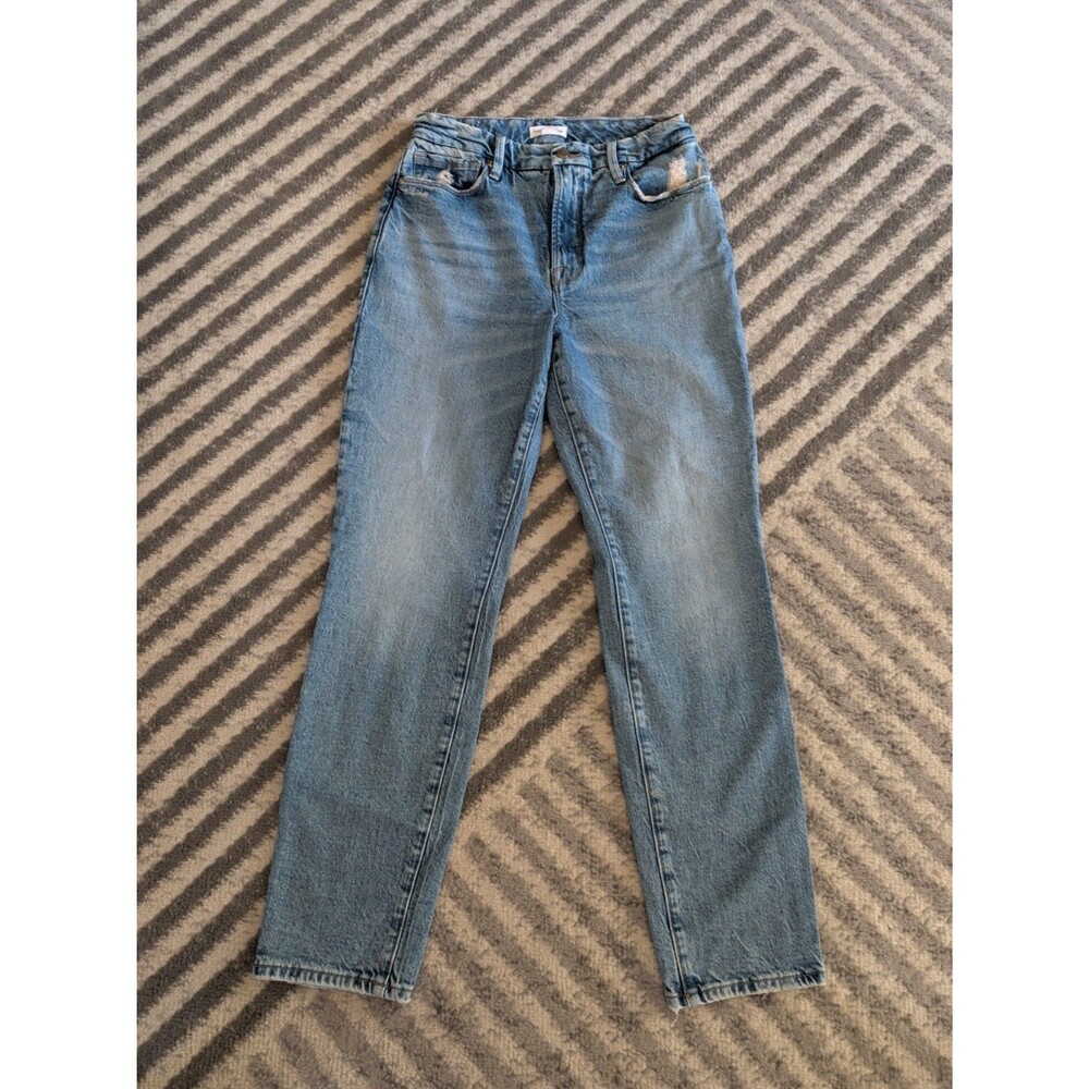 Good American Light Wash Crop Jeans size 4/27